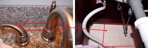 Bathroom Mold growth beneath vanity