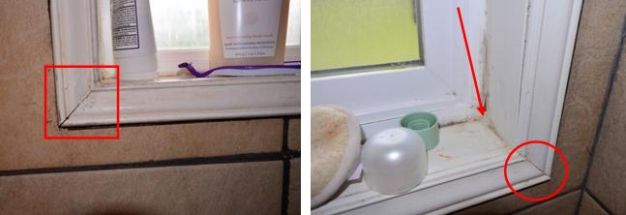 Bathroom window mold & moisture problems