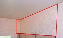 Bathroom mold growth on wall