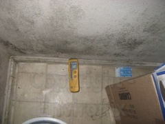 Mold on wall due to humid conditions