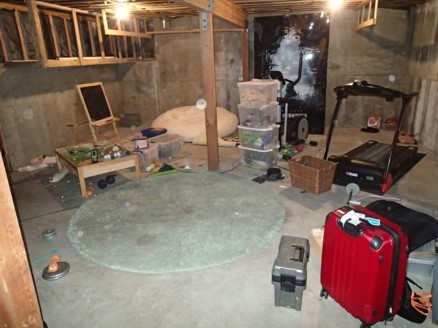 Basement with musty odor