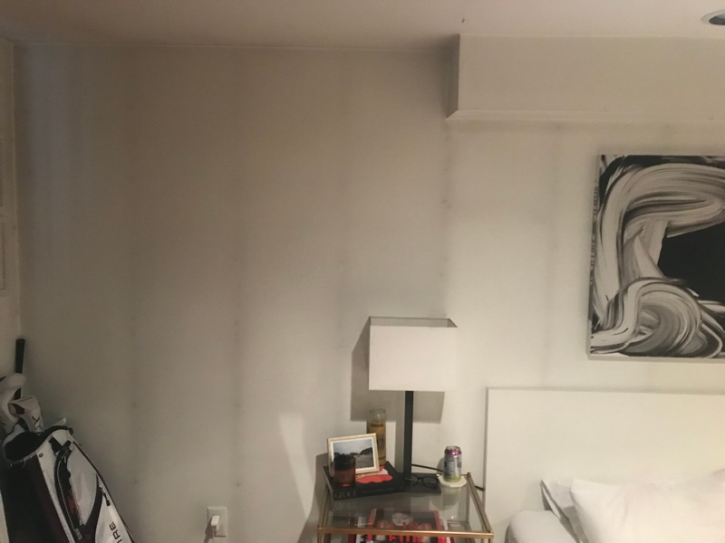 Ghosting lines on wall