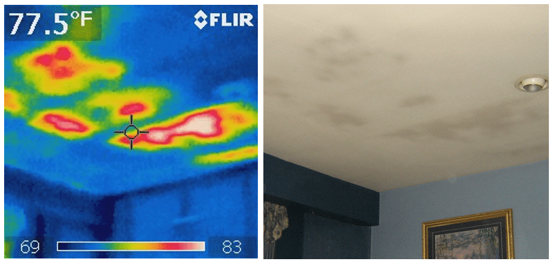 Ghosting on ceiling