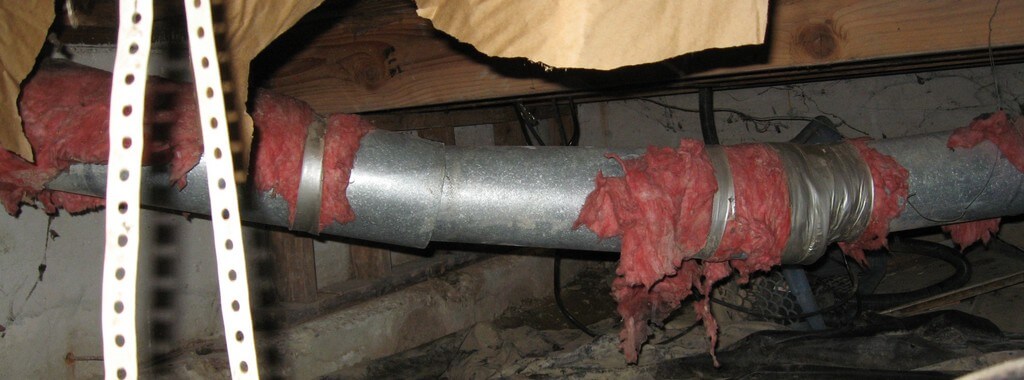 replace crawlspace ducting