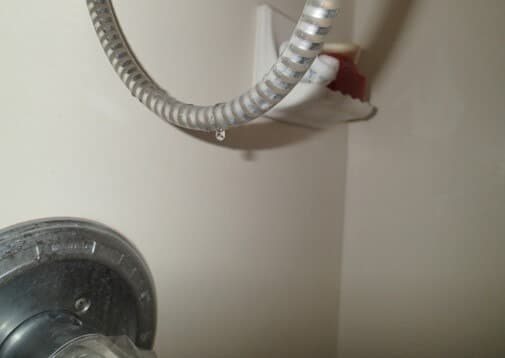Shower head has a slow leak increasing humidity