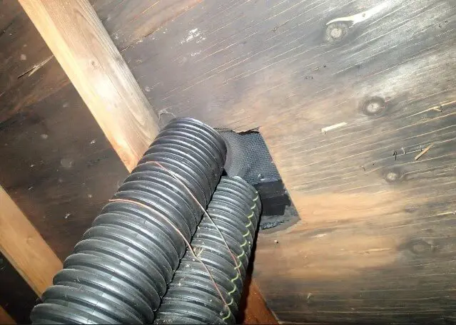 Bath fan ductings are not insulated or routed properly in attic