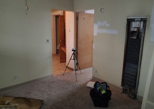 Air sample collected on main floor of home