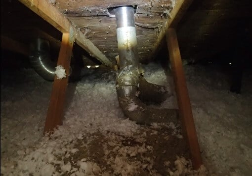 Disconnected Bath Fan Ducting
