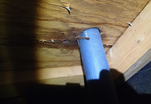 Roof Leak at Plumbing Penetration