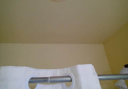Hall bathroom ceiling.