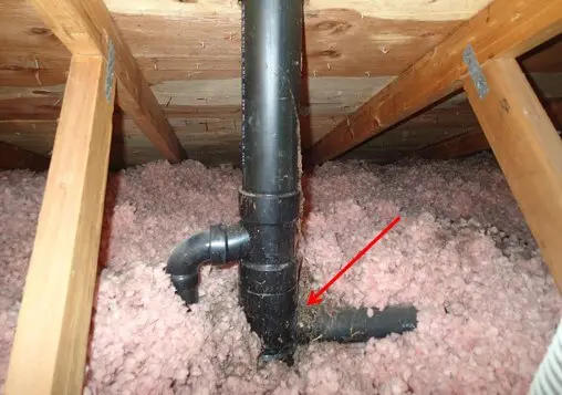 Evidence of Small Leak Around Vent Pipe Boot