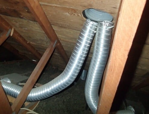 Ducting In Your Attic Environix, Best Ductwork For Bathroom Exhaust Fan