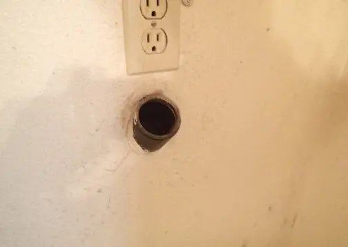 Washing machine discharge.