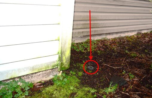 Water Intrusion Appears to Be From The Exterior Sprinkler