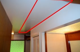 Area of Ceiling to Remove